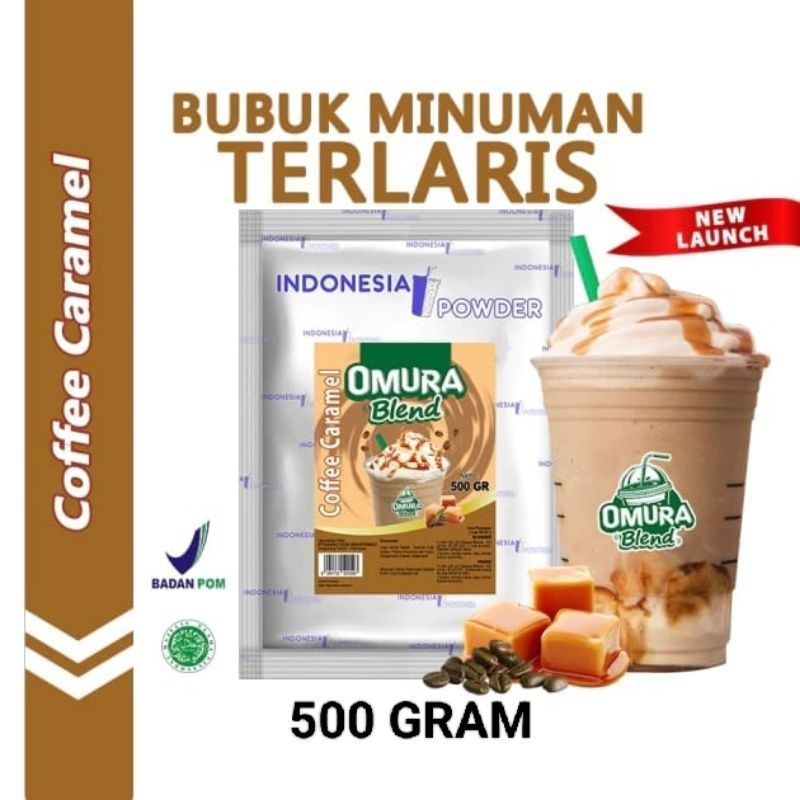 

Rasa Coffee Caramel 500g / Bubuk Premium / Indonesia Powder / Bubuk Minuman OMURA BLEND / Bubuk Minuman Boba