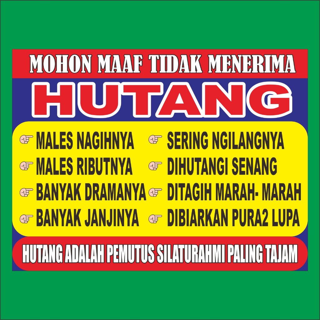 

STIKER STICKER HUTANG DESIGN TERBARU DAN MENARIK