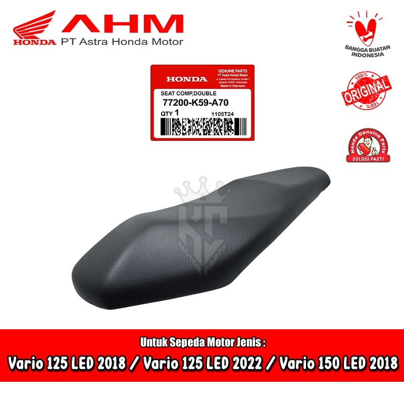 Tempat Duduk Jok Komplit Honda Vario 125 150 New LED 2018 2022 AHM 77200-K59-A70