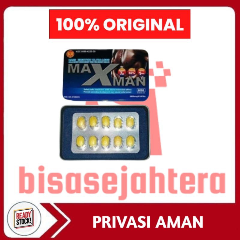 MAX MAN | TABLET KUNING OBAT STAMINA PRIA DEWASA ASLI ORIGINAL