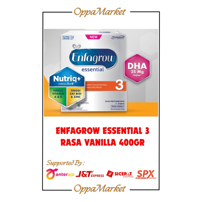 ENFAGROW ESSENTIAL 3 RASA VANILA 400g/800g/1800g