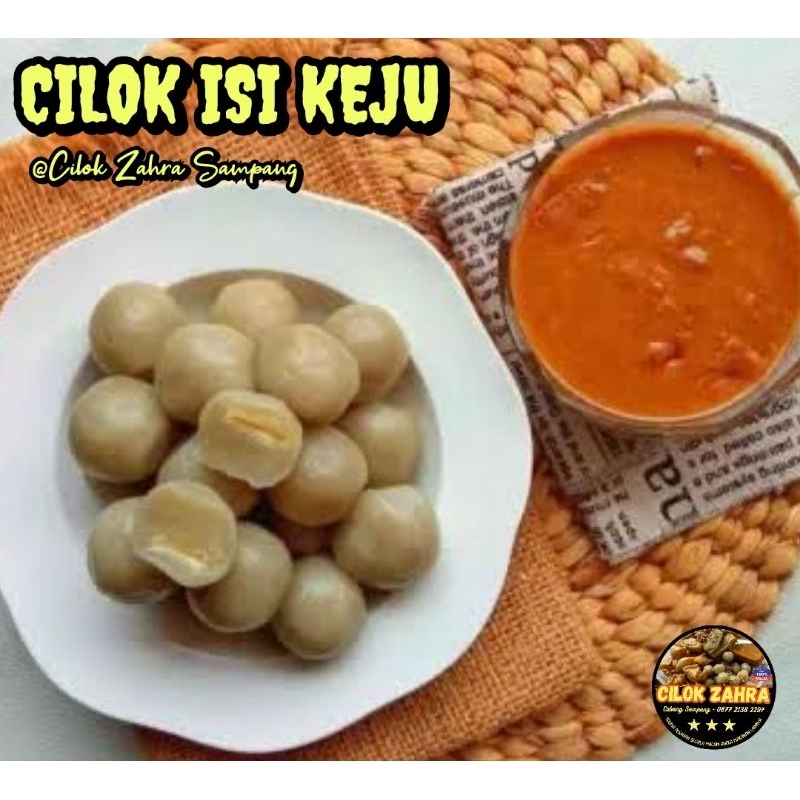 

Cilok Isi Keju Variasi Sambal Kacang, Petis & Saos