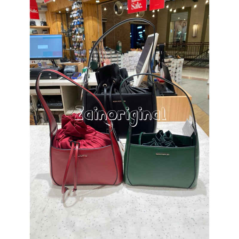 ORIGINAL HUSH PUPPIES HITEE BUCKET NEW ARRIVAL TAS WANITA