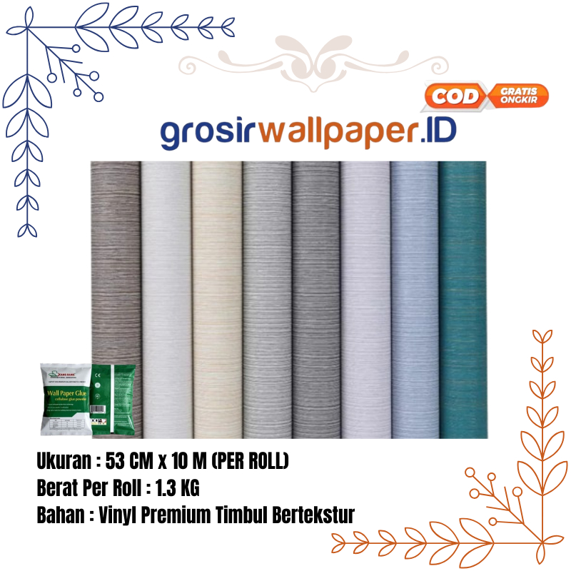 (COD) PROMO TERMURAH WALLPAPER 1 ROLL TERMURAH [53CM X 10 M] WALLPAPER STICKER / WALLPAPER FOAM