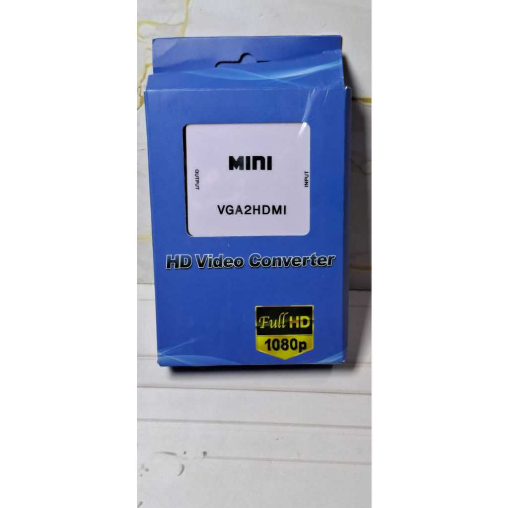 Converter Hdmi To RCA / Sambungan Hdmi Ke AV RCA Box / Jack Audio Vidio Adapter