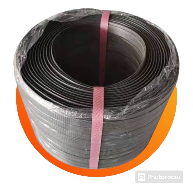 

Tali strapping band hitam isi 10kg / Straping band hitam Polypropylene
