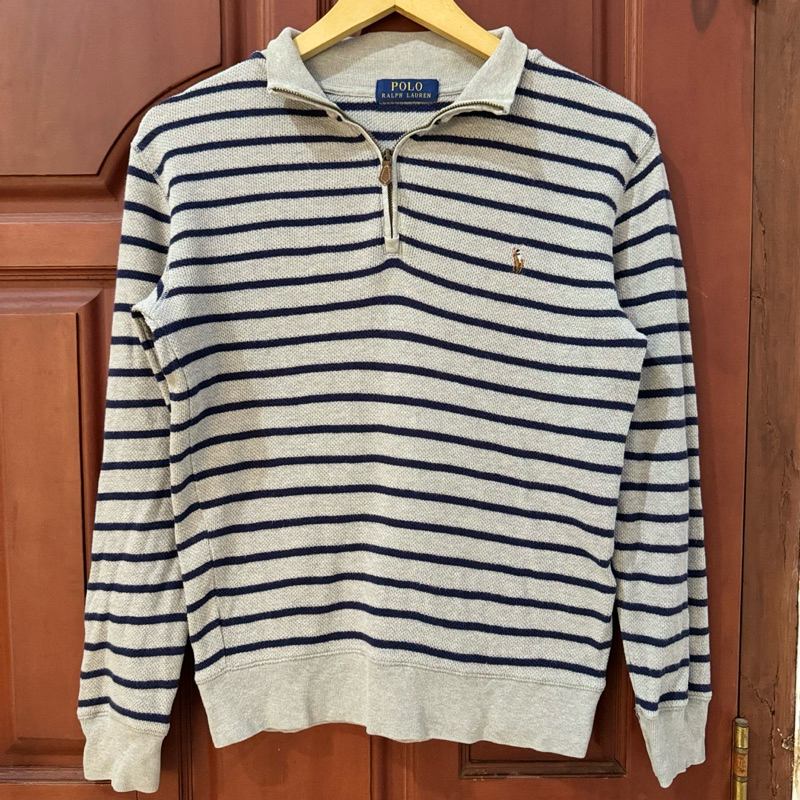 Polo Ralph Lauren Halfzipper Stripe Rare Preloved