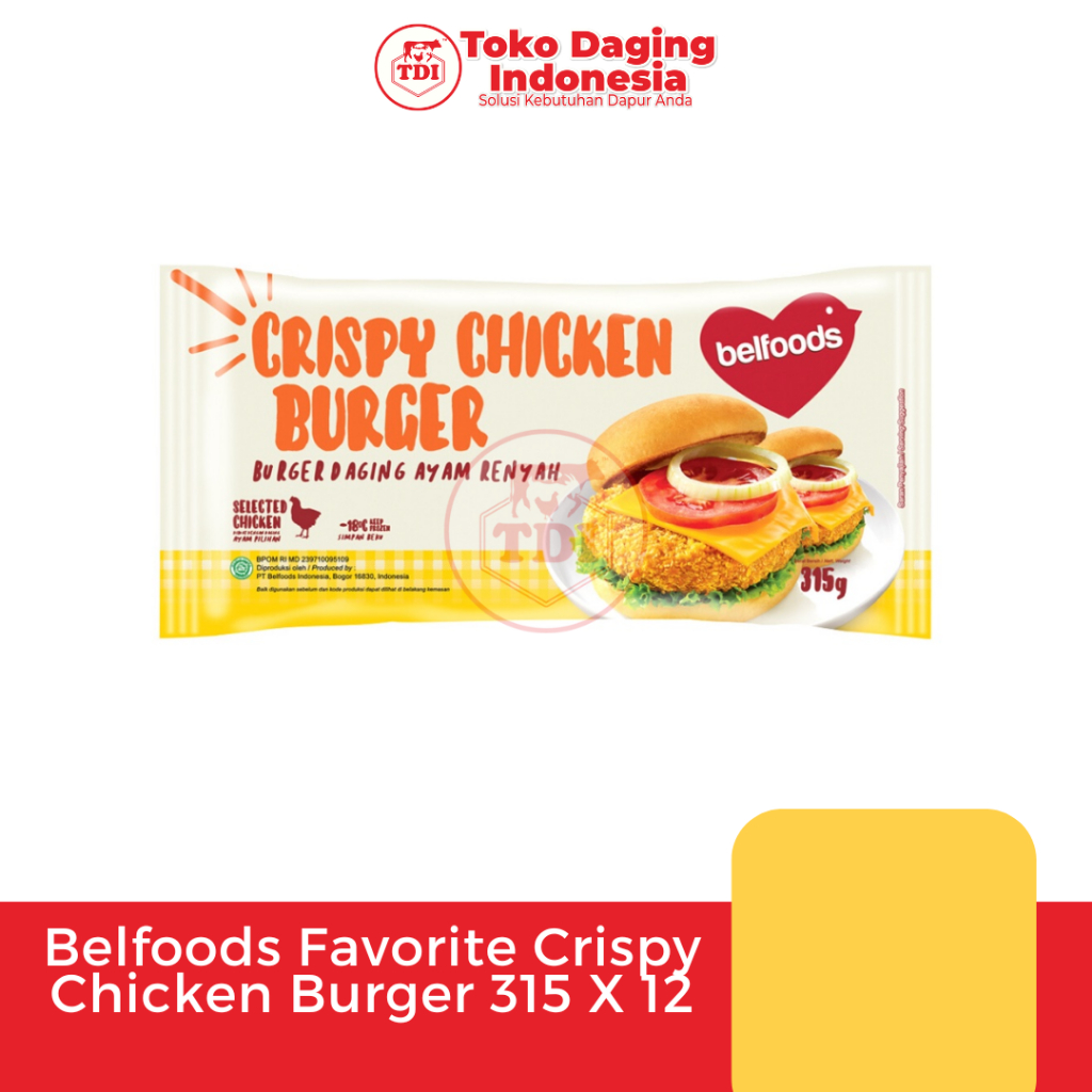 

Belfoods Favorite Crispy Chicken Burger 315 X 12