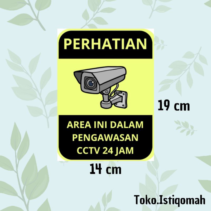 

STIKER AWAS CCTV/STIKER PERHATIAN CCTV/STIKER CCTV