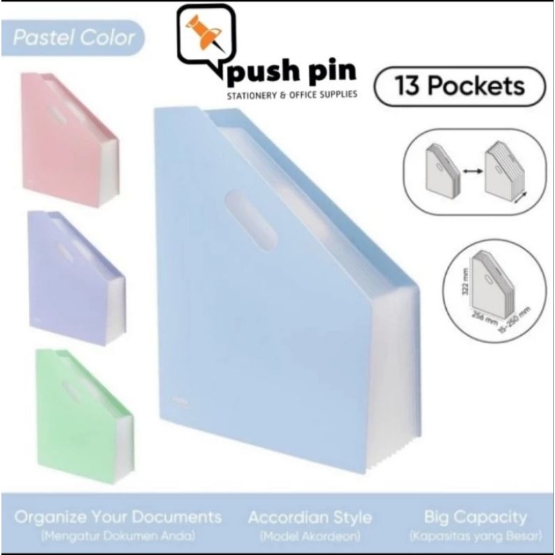 

Joyko Expanding File Map Organizer EF-12 Pastel