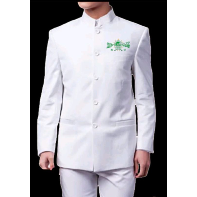 JASKO POLOS Baju muslim pria dewasa jasko semi mandarin + logo NU