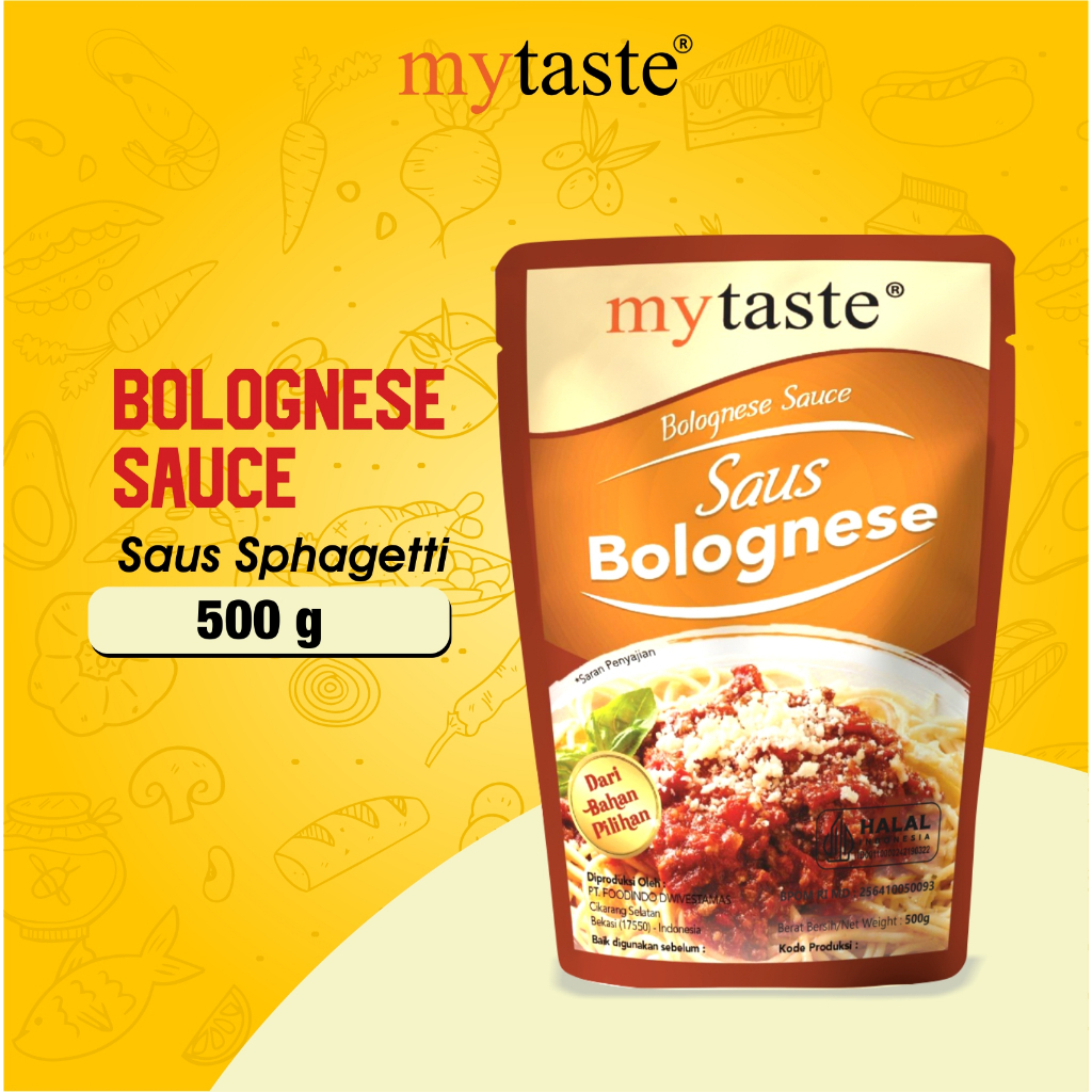 

My Taste MyTaste Bolognese Sauce Saus Bolognaise Saus Spaghetti Bolognese Saus Pasta Instan Daging Saus Tomat Halal BPOM