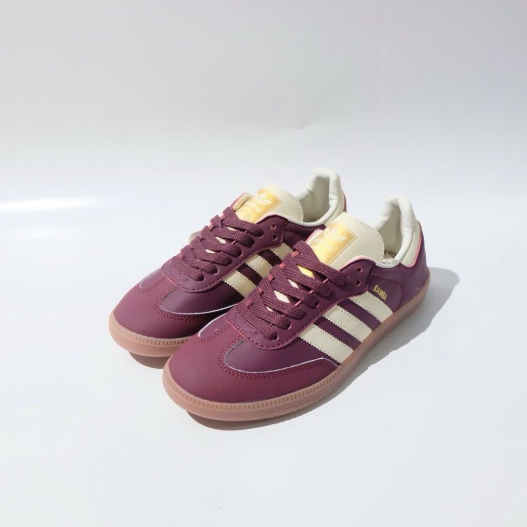 SNEAKER ADIDAS SAMBA OG BURGUNDY GUM MIRROR