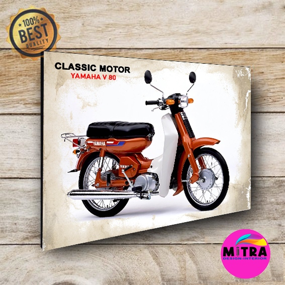 poster motor honda win Pictbox Premium Poster Motor Klasik Poster Vintage Pajangan dinding