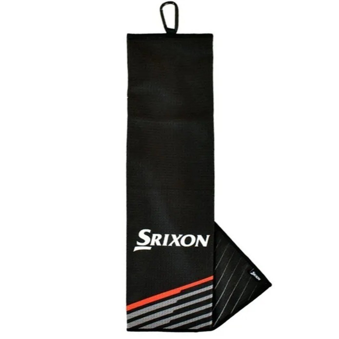 Golf Handuk Srixon Golf Tour Microfiber Player Tri-Fold Bag Towel with Clip Original