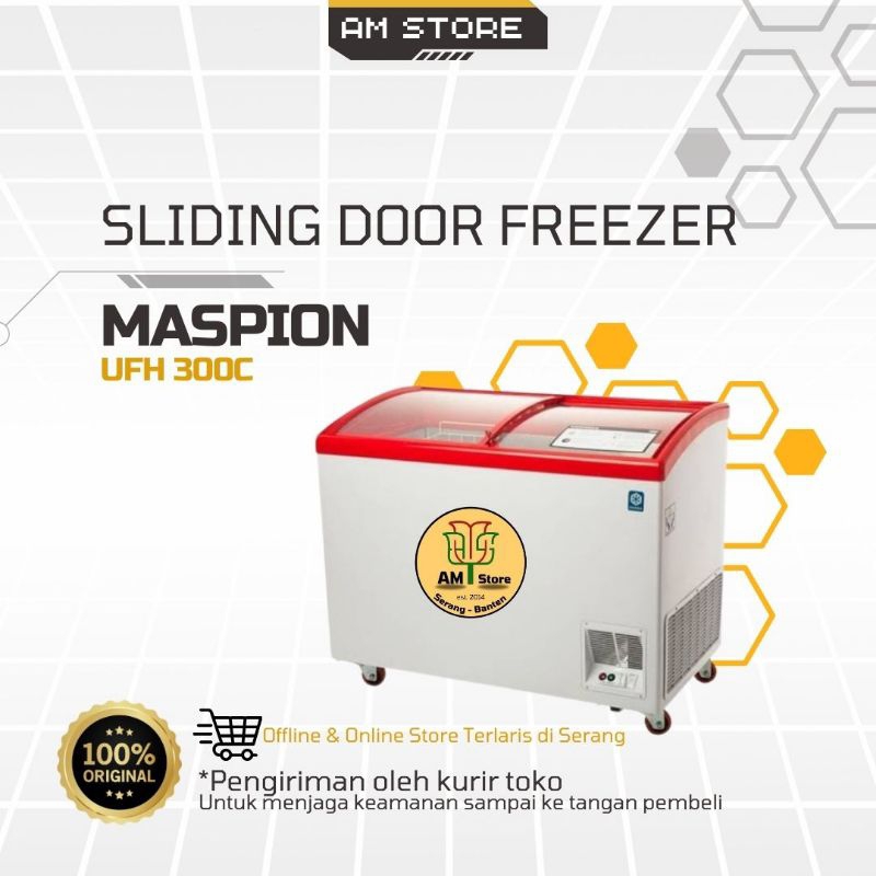 Sliding Door Freezer Maspion UFH 300C