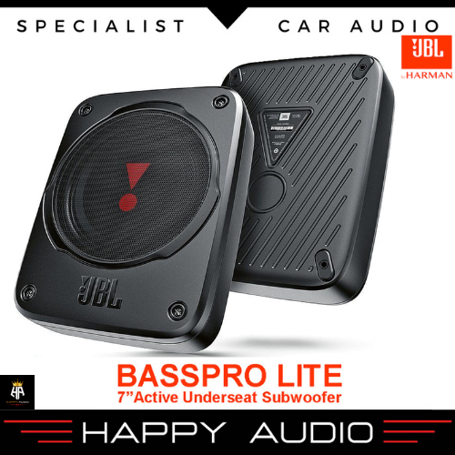 Subwoofer Aktif Kolong Jok Mobil 7" JBL BASSPRO LITE Underseat Active Sub Built in Power Amp 200 Wat
