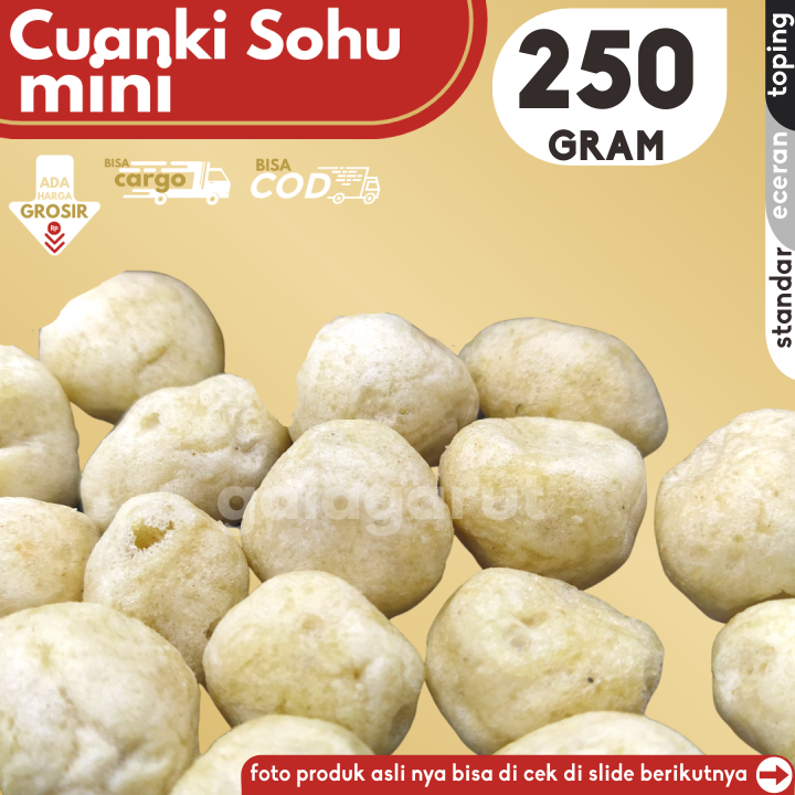 

Cuanki SOHU MINI 250gr Pelengkap Baso Aci Seblak by GG (Bisa COD/Grosir/Kargo)