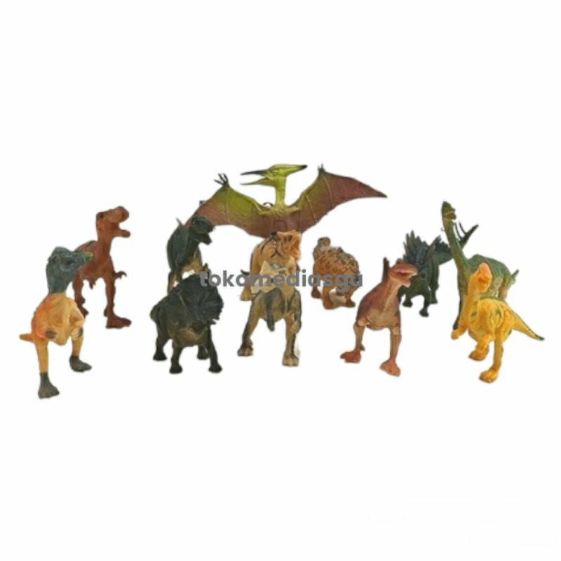 Mainan Dinosaur Dinosaurus Animal Set 12 Pcs
