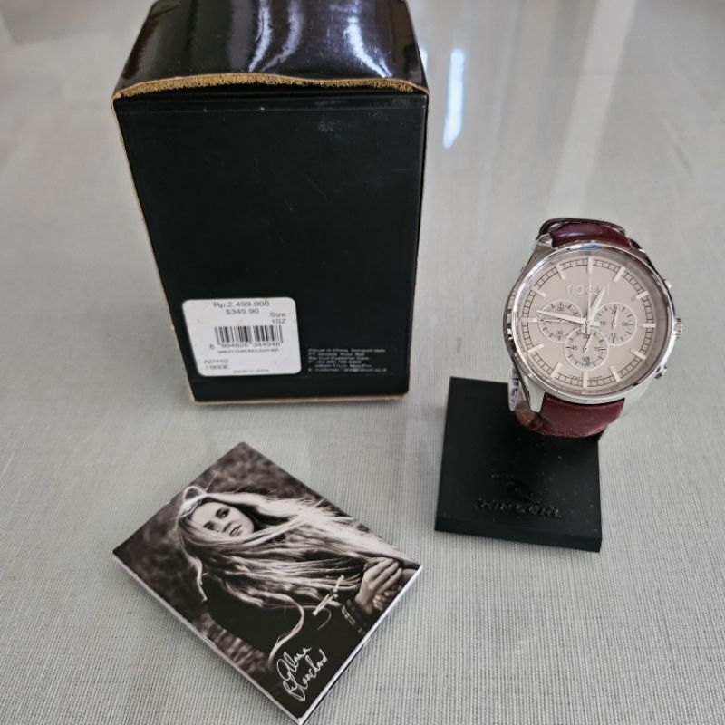 AUTHENTIC  PRELOVED JAM TANGAN RIP CURL - BEIGE