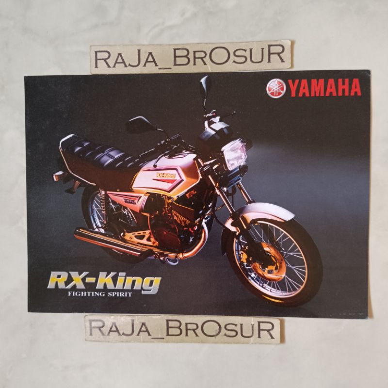 Poster brosur katalog flyer jadul lawas Yamaha RX King Master 3KA 2000-2001