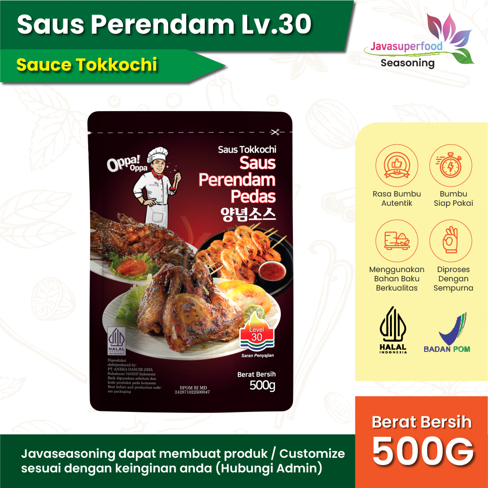 

Saus Perendam Pedas Tokkochi Saus Buldak Pedas 500g HALAL level 30