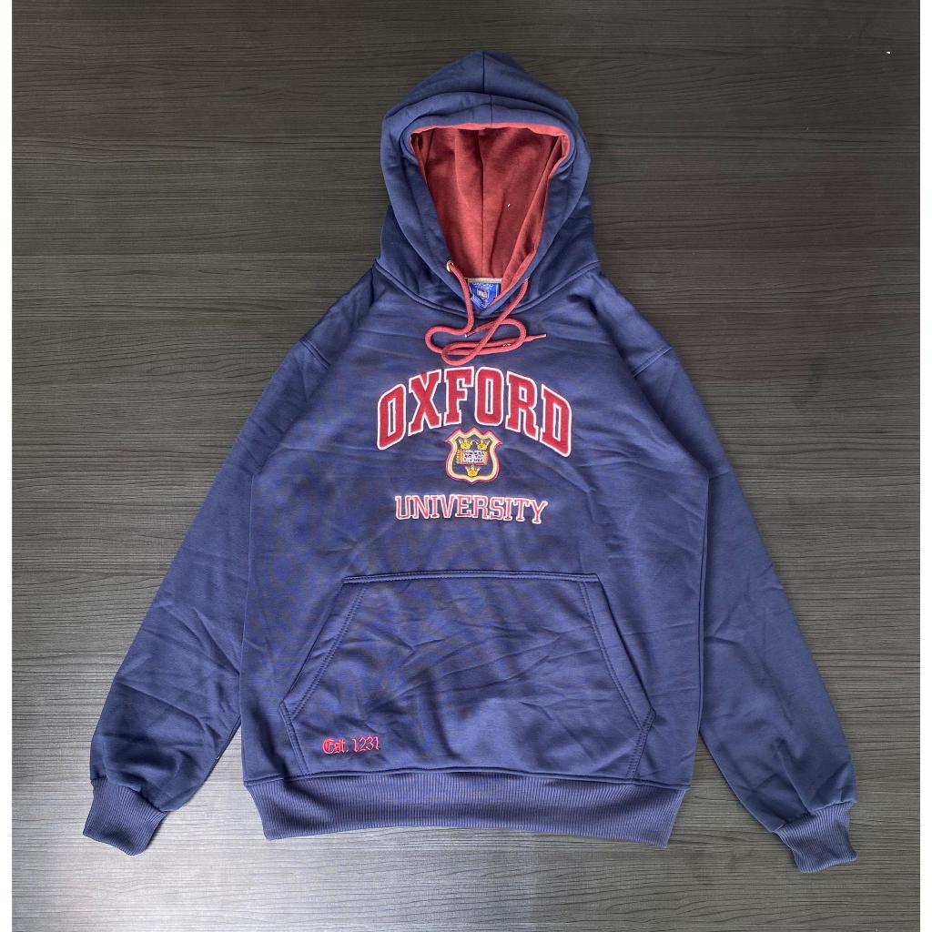 CUCI GUDANG Hoodie Oxford USA Katun Plec Tebal Bordir