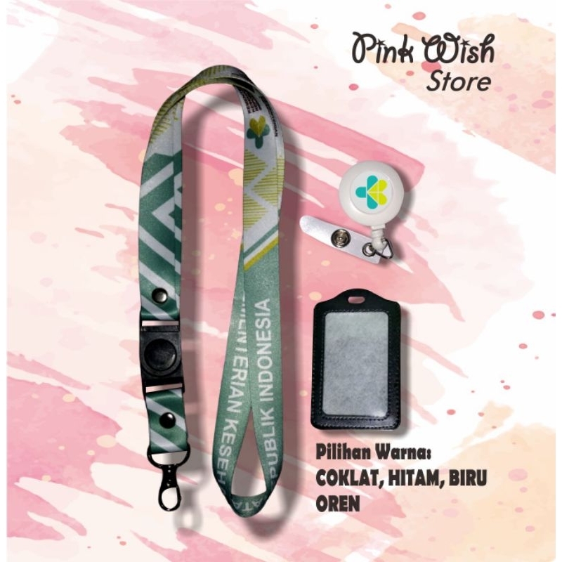 

Tali idcard KEMENKES hijau / lanyard KEMENTERIAN KESEHATAN hijau [READY STOCK] TALI PRINT 2 SISI TERMURAH
