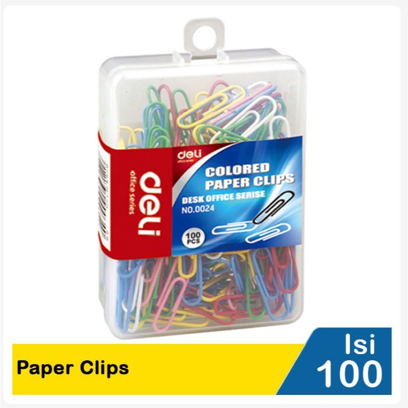 

Deli Paper Clips No.0024 (100 pcs)