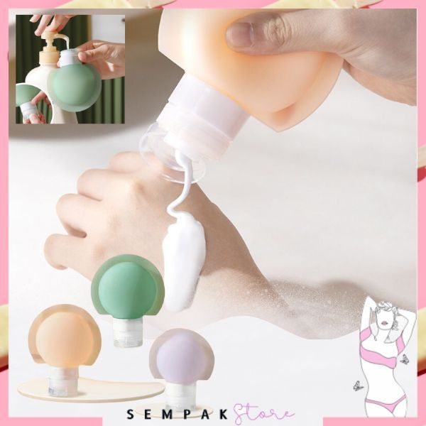 SS Refil Botol Sabun Shampoo Mandi / Botol Sabun Lotion Travel Traveling Soft Silikon / Botol  Make 