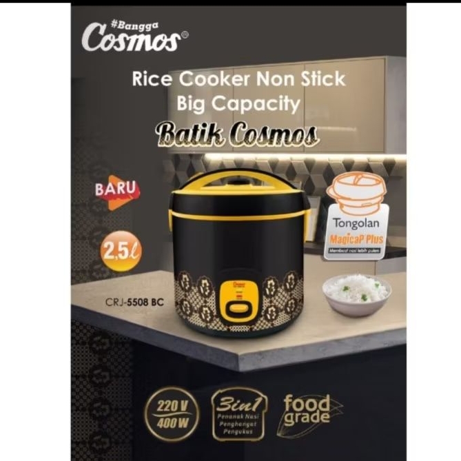 COSMOS CRJ 5508 BC Magic Com 2,5Liter CRJ5508BC CRJ-5508BC Rice Cooker