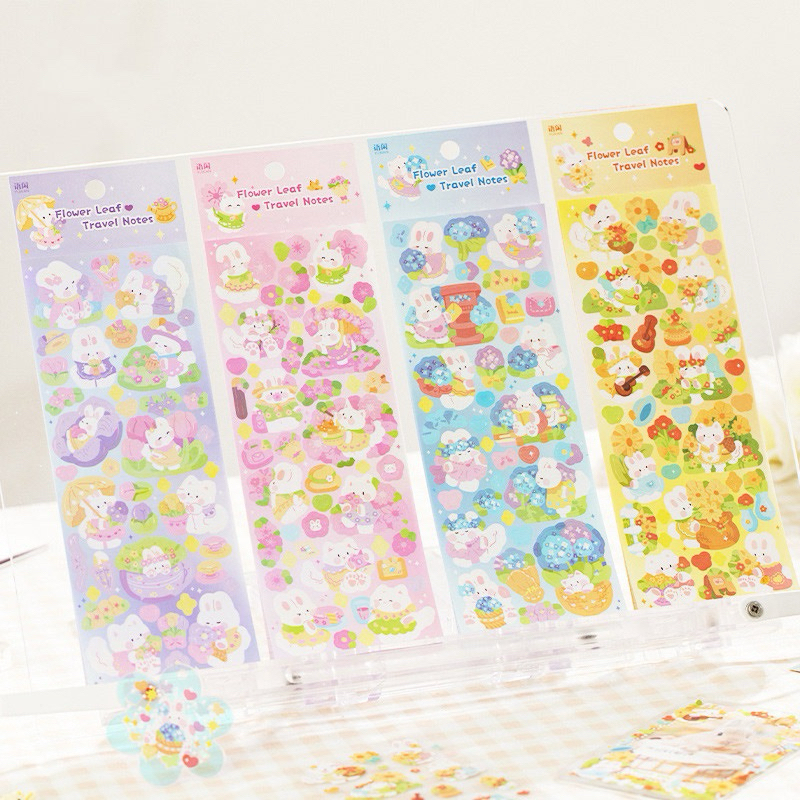 

Flower Leaf Travel Diary Deco Stickers