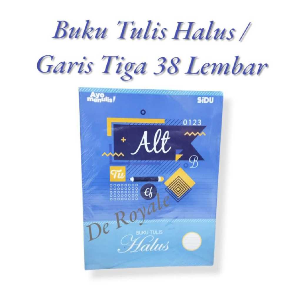 

(1 PCS) Sidu Buku Tulis Halus Garis Tiga / Buku Menulis Sambung 38 Lembar