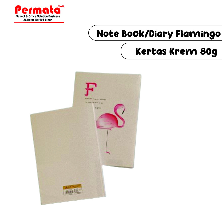 

Note Book Flamingo Kertas 80 Gram Warna krem/Diary/Buku Catatan