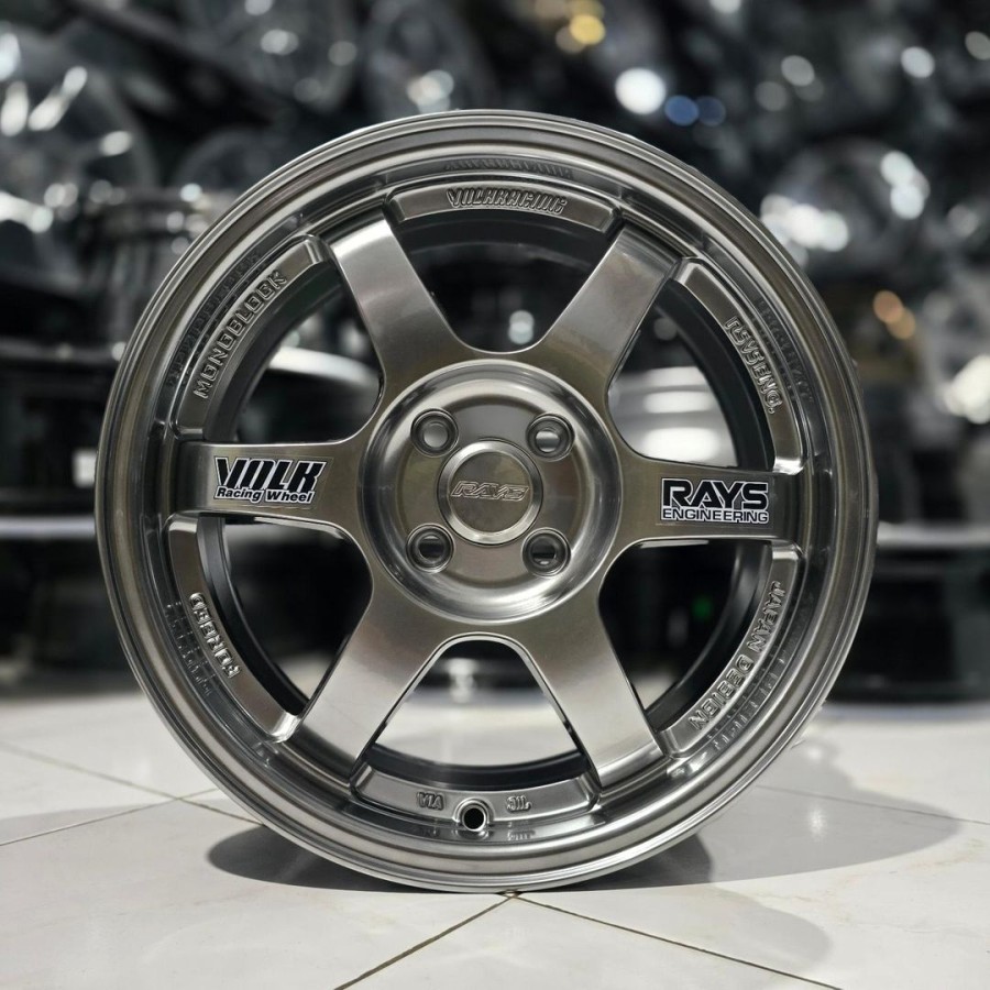 velg mobil r16 VOLKRAYS TE37 lebar 7 et 40 velg ring 16 brio raize freed vios city mobilio
