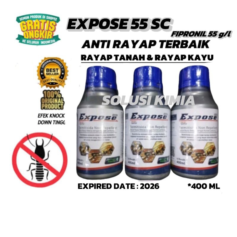 Obat Rayap Expose 55 SC Racun Anti Rayap Ampuh - Obat Basmi Rayap Super Ampuh 400ML Ori