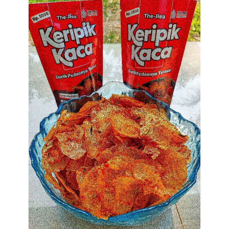 

Keripik Kaca pedas/KRIPCA PEDAS/Cemilan pedas/The ReA