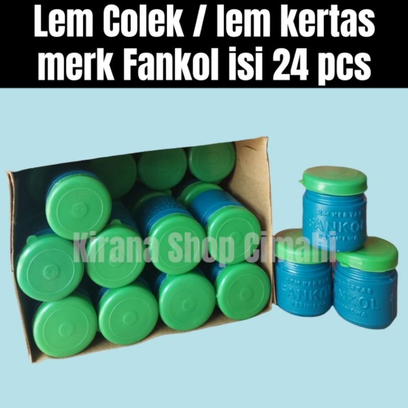 

24 PCS LEM KERTAS / LEM COLEK / GLUE MERK FANKOL