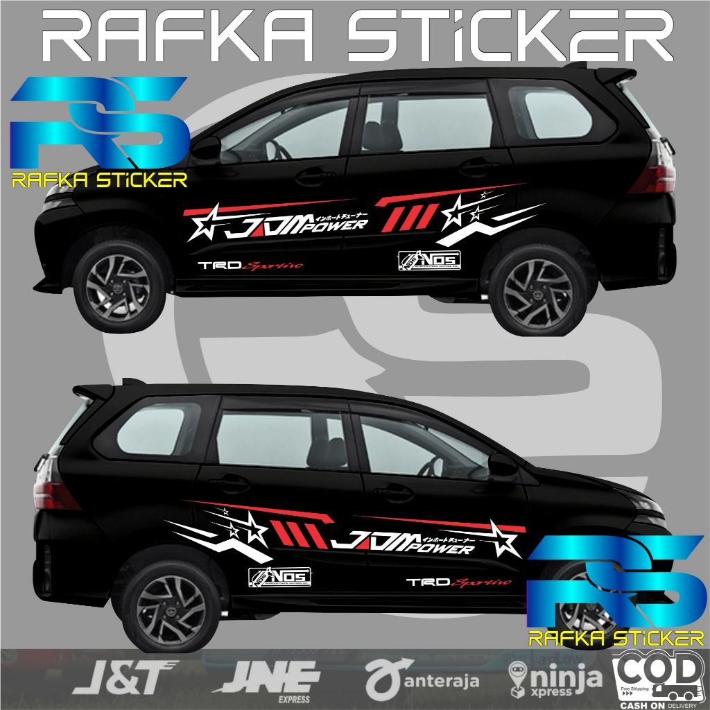 Stiker sticker mobil avanza stiker list body mobil avanza  terlaris