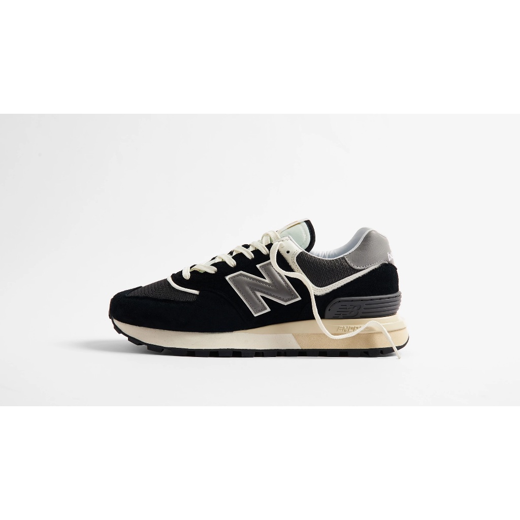 Sepatu New Balance 574 Legacy Running Shoes Black Grey White Hitam Abu Putih