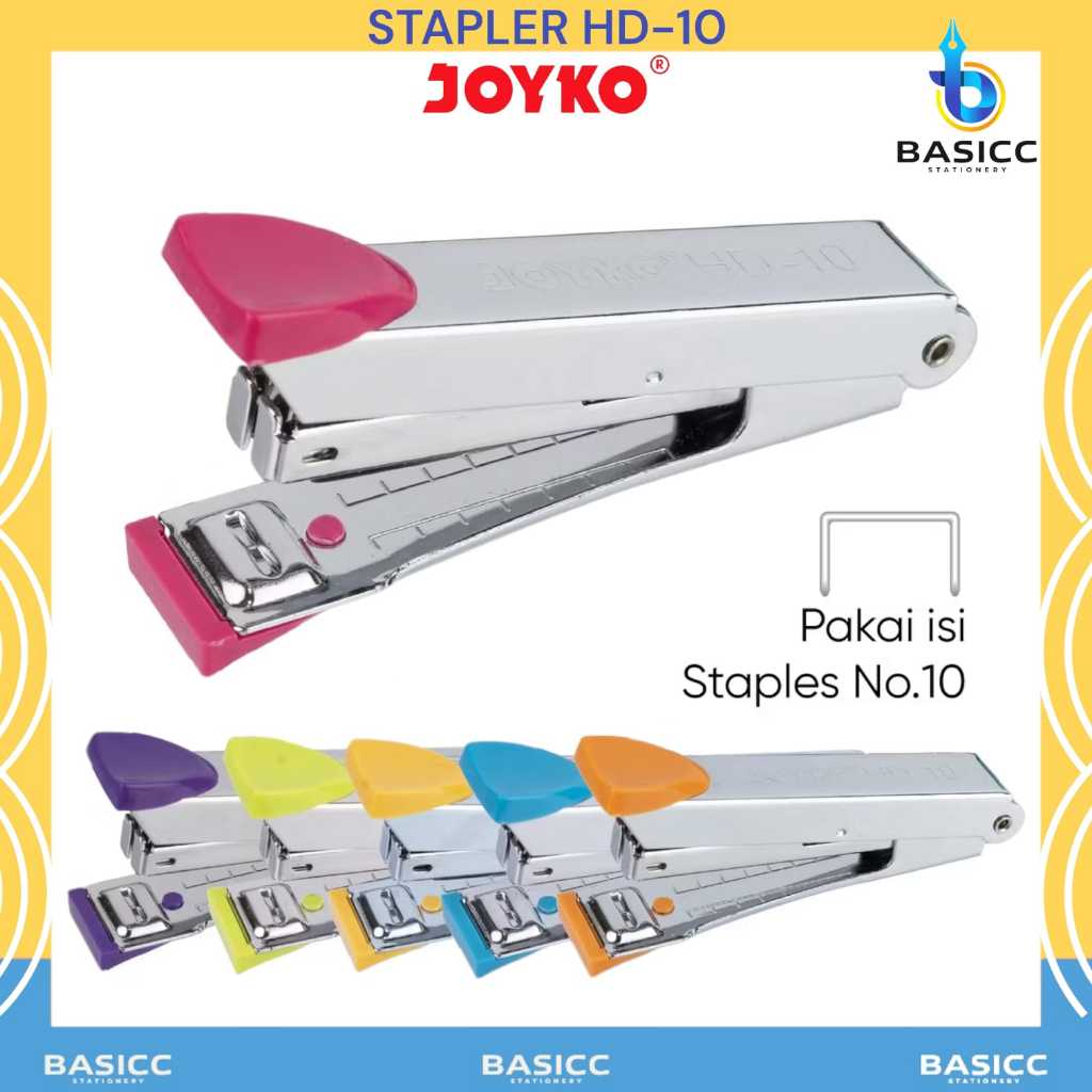 

Joyko Stapler Alat Staples HD -10 New Color | @ 1Pcs