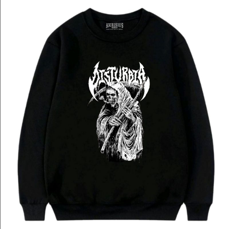 SWEATER PRIA DISTRO DISTURBIA CREWNECK SWEATSHIRT - SWEATER COWOK KEREN