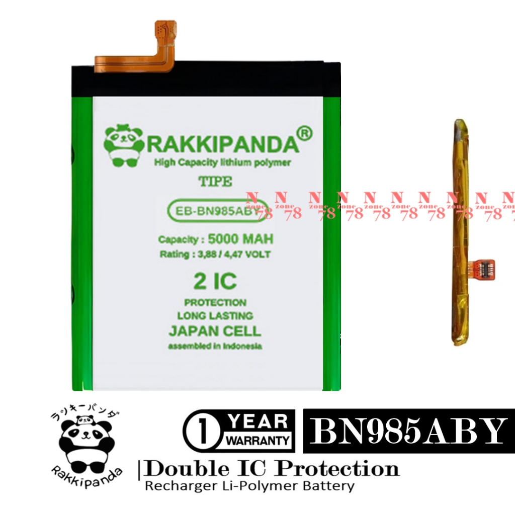 Baterai Rakkipanda Samsung Note 20 Ultra 5G EB-BN985ABY Double IC Protection