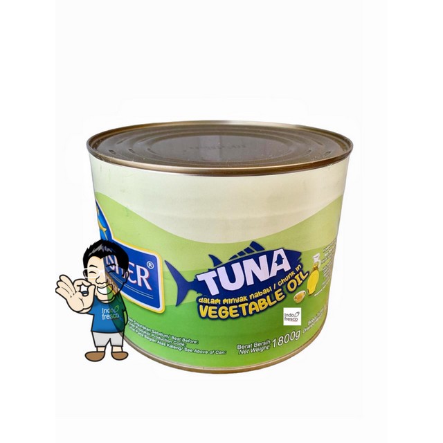 

King's Fisher Tuna in Oil- Tuna Kaleng 1800g- 1Dus GOSEND GRAB