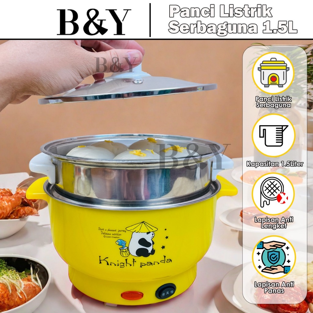 Panci Elektrik / Panci Elektrik 2 Tingkat / Panci Elektronik / Memasak Nasi Elektronik / Menumis Dan