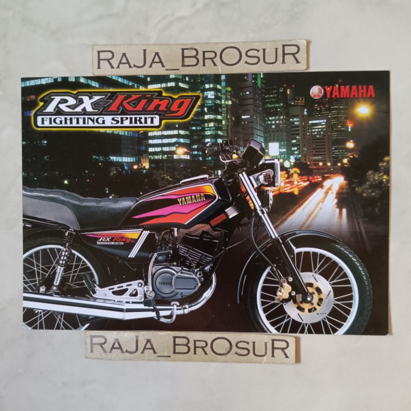 Poster brosur katalog flyer jadul lawas Yamaha RX King Master 3KA 1999 Hitam