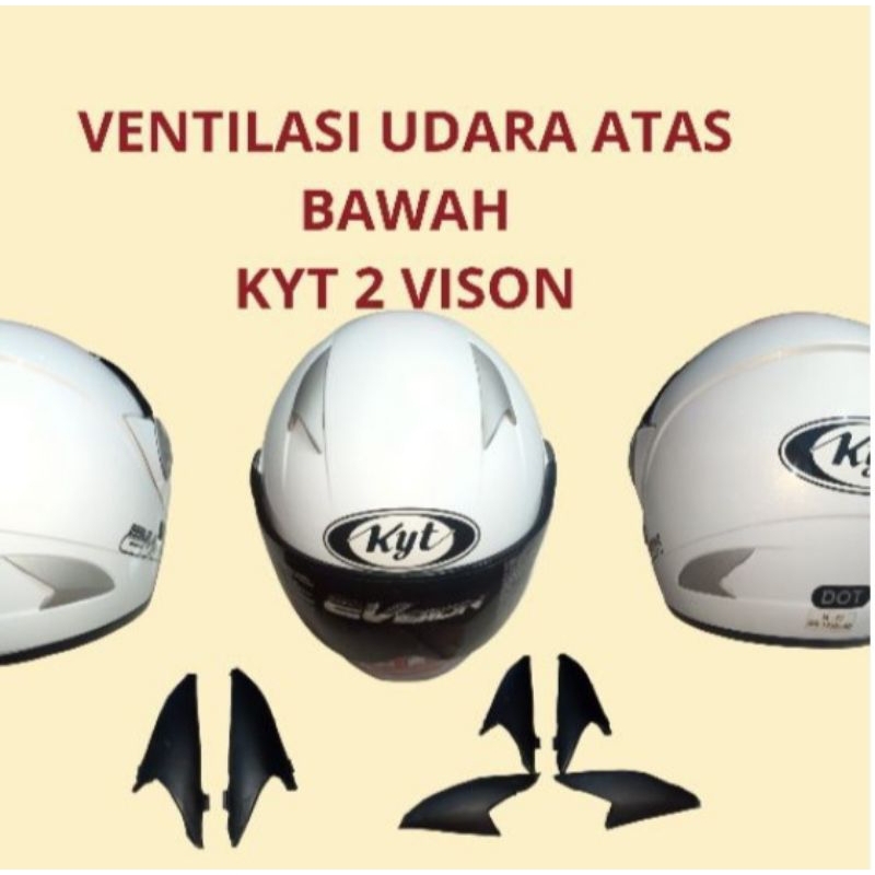 ventilasi udara helm kyt 2 vision atas bawah