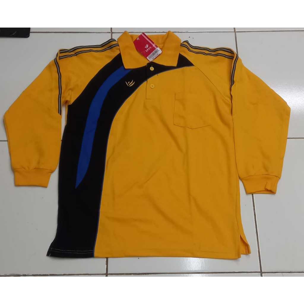 Baju Olahraga Veet Lengan Panjang - Kuning/Hitam/Biru