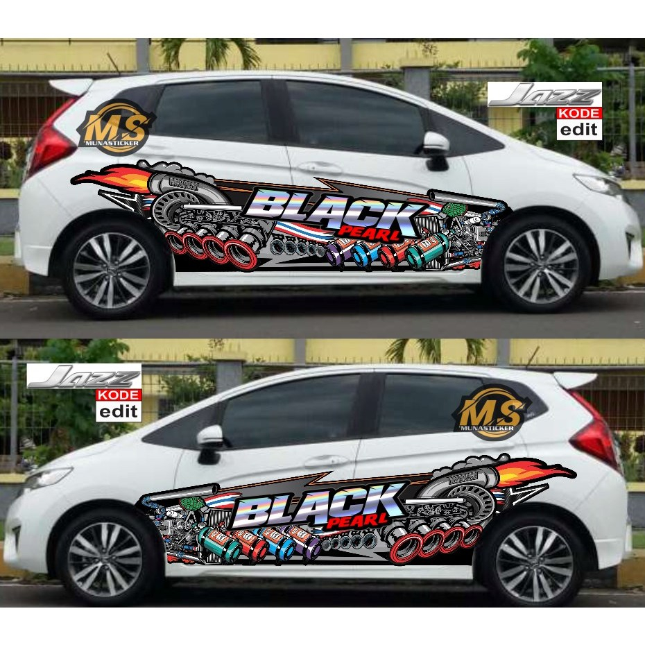 Stiker Honda Jazz,stiker Jazz, Agya, Ayla Motif Racing Hks
