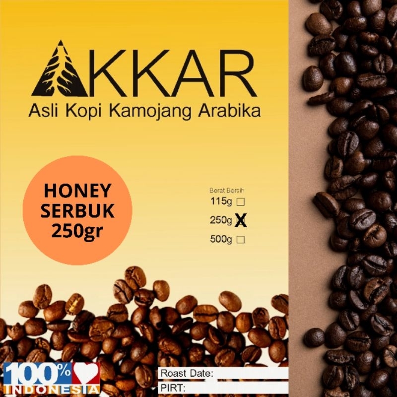 

KOPI SERBUK ARABIKA KAMOJANG 250GR HONEY